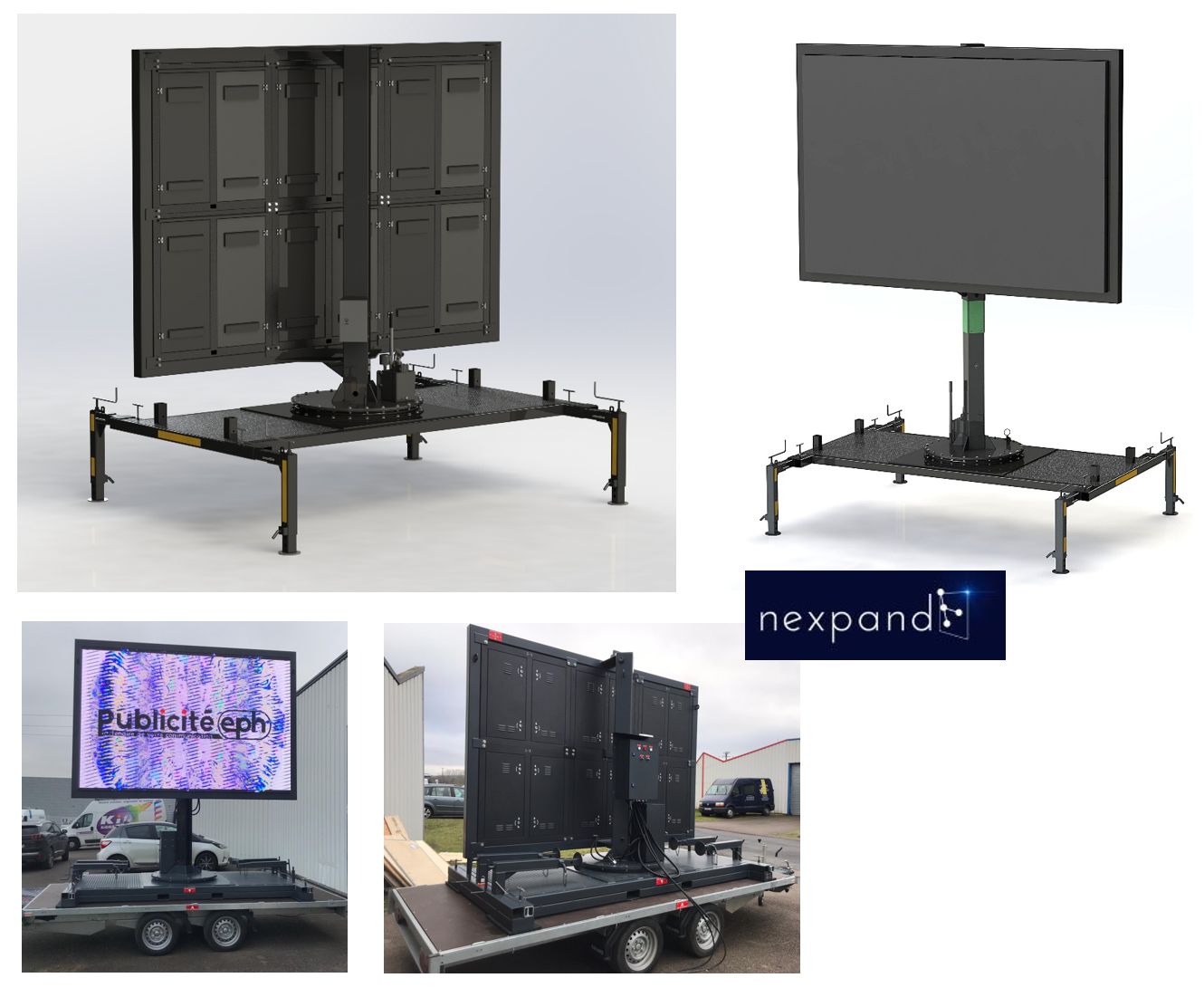 Réalisation pour Nexpand : afficheur LED mobile